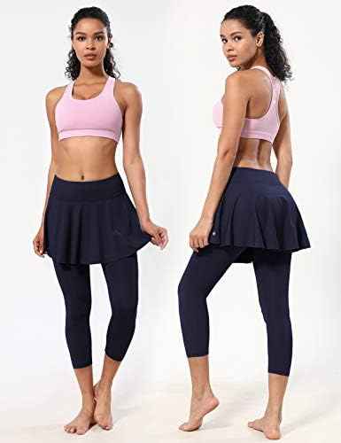 Bubblelime 19 /26 xxs-xl feminino upf 50+ Skort de corrida ajustável com leggings bolsos de tênis de tênis de golfe ativo