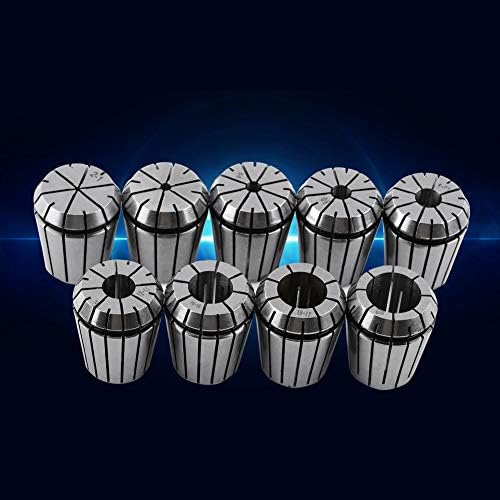 AGATIGE 9PCS ER32 2-20 mm Conjunto de chuck de coletor, CNC Spring Collet for Gravando