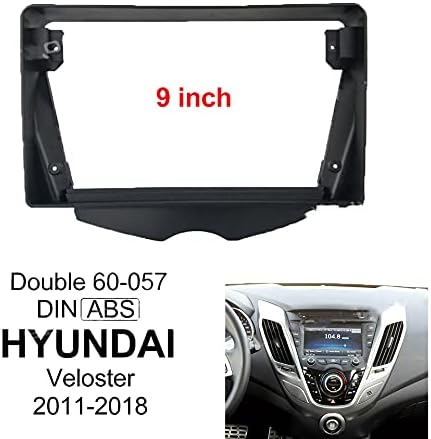 Painel de rádio de carro de 9 polegadas para Hyundai Velososter 2011-2017 Estrutura de traço estéreo