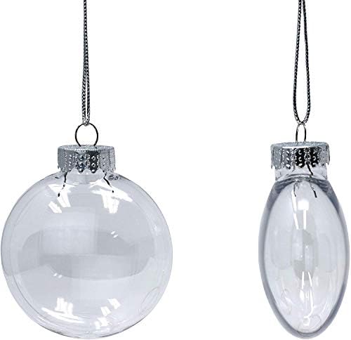 Creative Hobbies® 3.15 Ornamentos de plástico transparentes Ornamentos de disco - ornamentos plásticos para artesanato