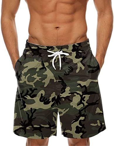 Shorts para homens para homens shorts de praia de surf vintage malha de malha impressão gráfica esporte shorts de boxe de natação