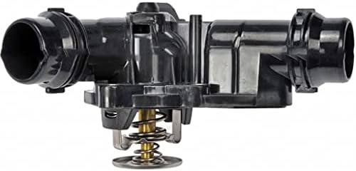 Para BMW 323i 1999 2000 2001 Motor de imobiliário de termostato de refrigerante | Preto | Plástico | Substituição para