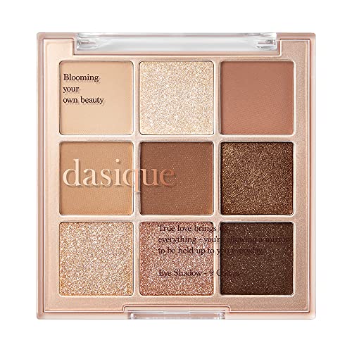 Dasique Shadow Palette 01 Brownie de açúcar I livre de crueldade I 9 tons misturáveis ​​em acabamentos foscos e