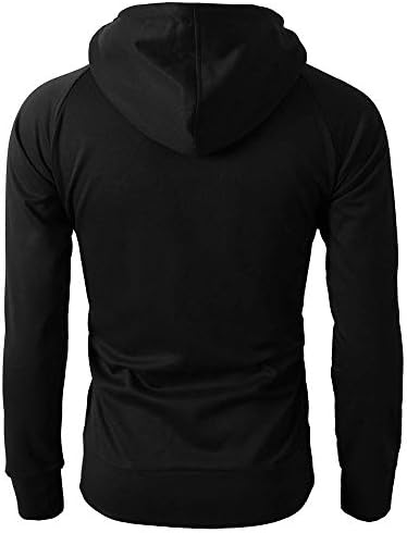 Moda masculino outono de inverno de manga longa com zíper com capuz tops de capa de capuz tops