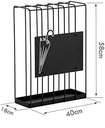 WXXGY Umbrella Stand Metal Metal Prajado Home Hotel Hotel Lobby Umbrella Bucket Rack de armazenamento de guarda -chuva multifuncional