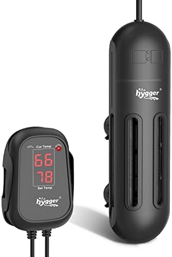 Hygger 1000W Submersível aquecedor de aquário com controlador digital, aquecedor de tanque de peixe desligado automático para