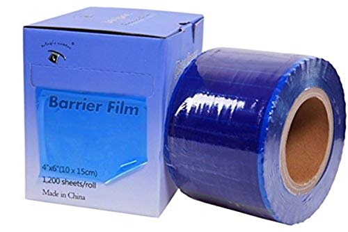 1Tattoworld Premium Quality Barrier Film 1200 Sheets 4 X 6 Roll Style Dispenser Box, OTW-BFB-1200