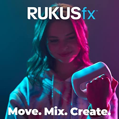 Basta reproduzir o mixer de música controlado por movimento Rukusfx, luzes e sons, com pele de bônus, multicolor