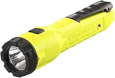 Streamlight 68730 Dualie 275 lúmen intrinsecamente segura lanterna recarregável, somente luz - carregador vendido separadamente, amarelo