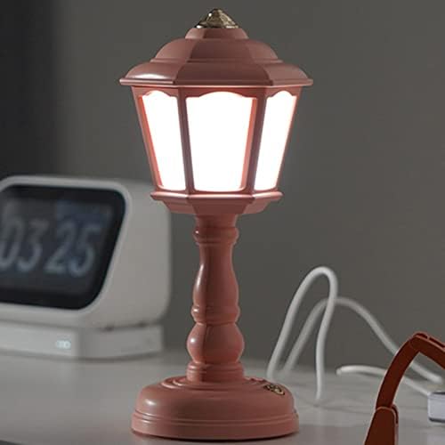 Lâmpada de mesa vintage, lâmpada de mesa com porta de carregamento USB, lâmpada recarregável de cabeceira de cabeceira leve, 3 cores,