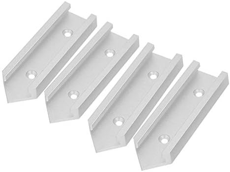 Conectores de faixa de slot 4PCST, liga de alumínio T-track T-track Mitre Acessórios de gabarito de gabarito de grife