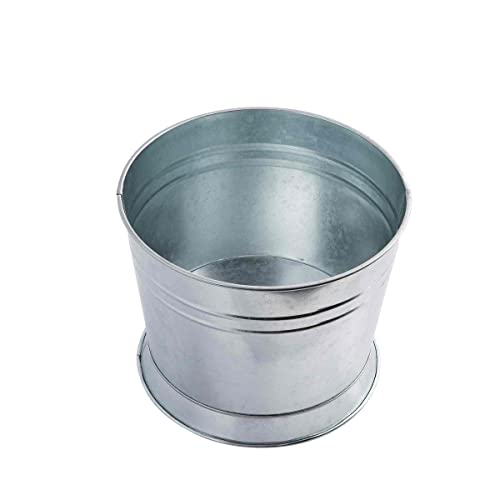 Tablecraft Products BDGTUB 1,75 GAL GALVANIZED TUB/base para dispensadores de bebidas de vidro, topo de substituição