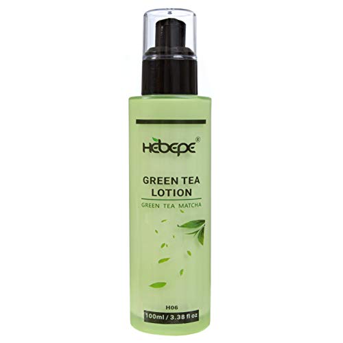 Loção corporal HEBEPE Green Tea Matcha, com ácido hialurônico, vitamina C, vitamina E, pântanos e extrato de toranja, refrescante,