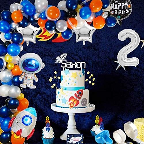 119 PCs Two the Moon Birthday Party Supplies 5x3ft 2 The Moon Space Photograph