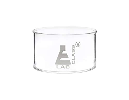 Prato de cristalização, 100 ml - fundo plano, sem bico - borossilicato 3.3 vidro - laboratório, cozinha, artesanato