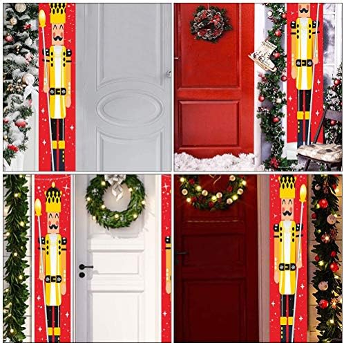 Aboofan 1Pair Christmas Door Cortina
