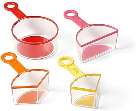Fração de arco -íris de 2 mind2mind, manipuladores de fração, crianças medindo xícaras, suprimentos para crianças, copos de medição