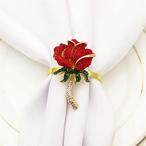 Gkmjki 30pcs Dia dos namorados Rose Flower Nablot Button Hotel Festa de casamento Ring Ring Ring