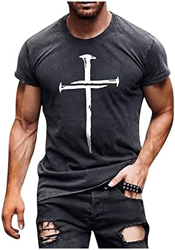 Camisetas masculinas de manga curta V camisas de pescoço moda moda de férias de férias de algodão gráfico de verão camisetas