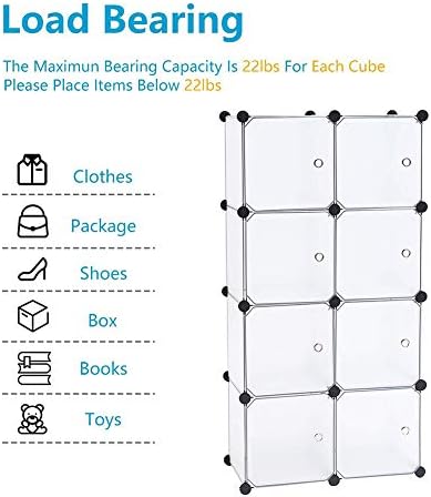 Guarda-roupa portátil para armazenar roupas, armário de armário de quarto com gabinete modular de haste pendurado rack