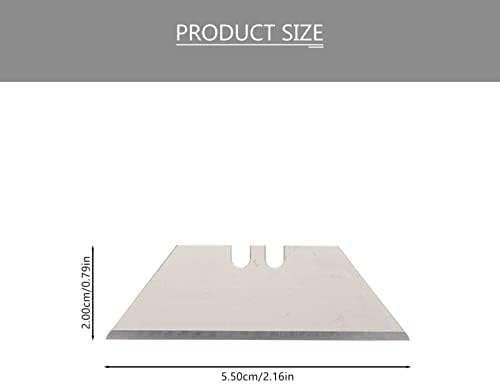 Blades de faca de utilidade de 2pcs de 2pcs, lâminas de substituição Pro Reabilita a lâmina de utilidade de aço de alto carbono