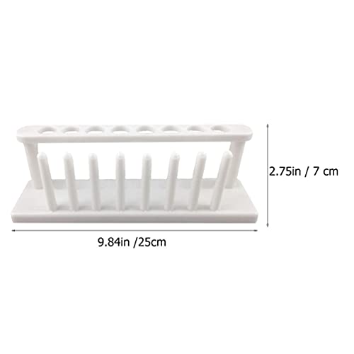 Iplusmile Metal Storage Rack Metal Stand 8 Holas Plástico Tubo de teste Tubo de centrífuga Porta de tubo para tubos de teste prateleira de suporte de laboratório 21mm Metal Storage Rack Metal Stand Metal Stand