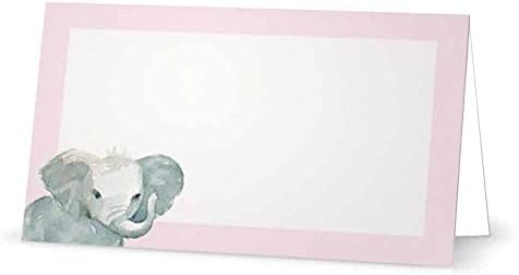Baby Elephant Plac Cards - Suprimentos de eventos de festa de papelaria