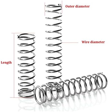 As molas de compressão são adequadas para a maioria dos reparos I diâmetro do fio 0,8 mm de aço inoxidável compressão diâmetro externo