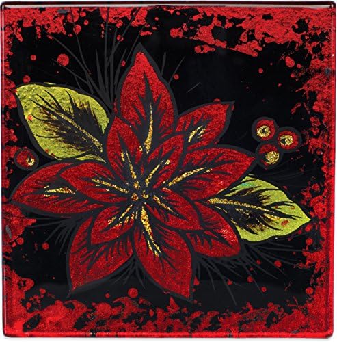 Angelstar Vibrant Poinsettia Coasters - Conjunto de 4, 4 , multicolor