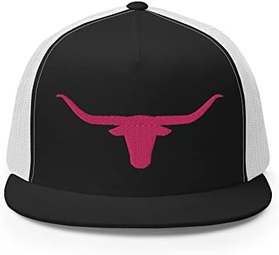 Rivemug Women Western Trucker Hat Pink Longhorn Cowgirl Bill Bill Crown High Cowboy Country Farm Rodeo Cap for Women