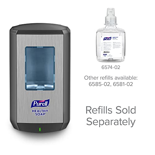 Purell CS6 Dispensador de sabão saudável sem toque, grafite, para reabastecimento de sabão saudável de 1200 ml de Purell