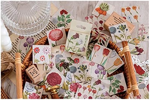 90 PCs Stickers Flower Rótulos para Diário, Planejador, Scrapbook, Álbum, Notebook