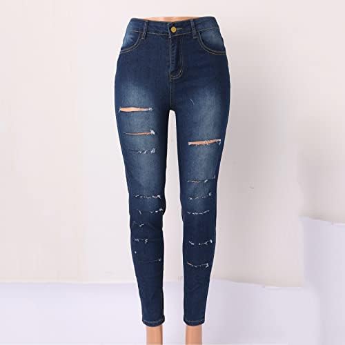 Yalfjv Slimming Denim Leggings Womens High Jeans Slim Fit Cantura elástica Ladies Jeans calças femininas jeans jeans