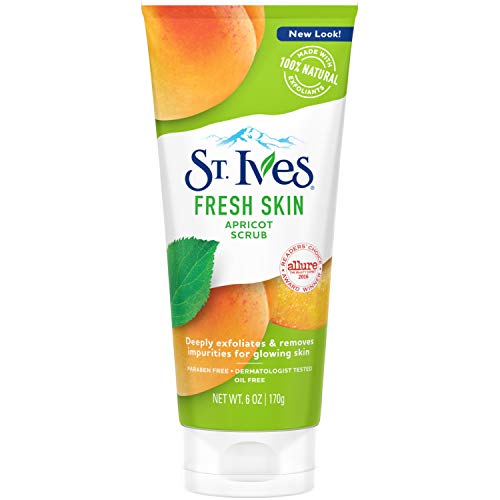St.ives naturalmente claro a pele fresca revigora e suaviza a pele de damasco de 6 oz