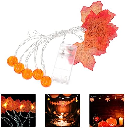 ABAODAM Decoração de casa 5pcs Maple Folhas de bordo Maple Pumpkin String Lights Fall Maple Leaf String Lights Maple Leaves Fairy
