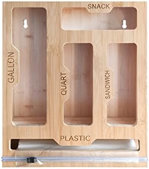 Organizador de plástico de 5 em 1 plástico com organizador de armazenamento de saco com ziplock para gaveta de cozinha,