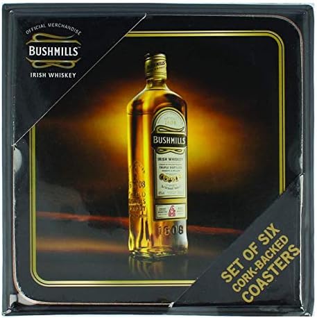 Bushmills Irish Whisky Drink Coasters - Conjunto de 6