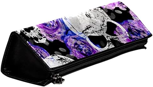 Tbouobt Gifts for Men Mulheres Bolsa de maquiagem bolsa de higiene pessoal Sacos cosméticos, Floral de Flor Flor Purple Rose