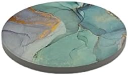 Coaster de pedra multicolorida Firewine, conjunto de 4 montanhas -russas multicoloridas, montanhas -russas de pedra