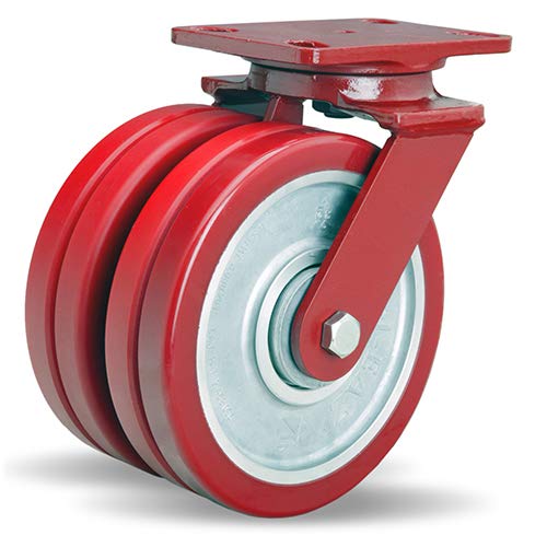8 Hamilton pesado serviço duplo giro-eez® rodas giratórios giratórios