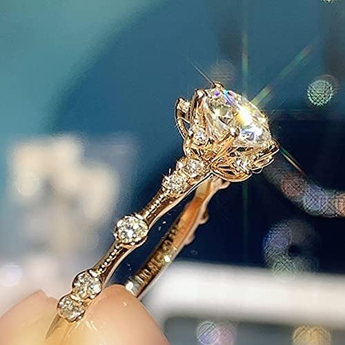 Mulheres Anel Moda Micro Inlaid Zircon Snowflake Ring moda moda de noivado aberta anel de jóias luxuosas anéis de casais anéis