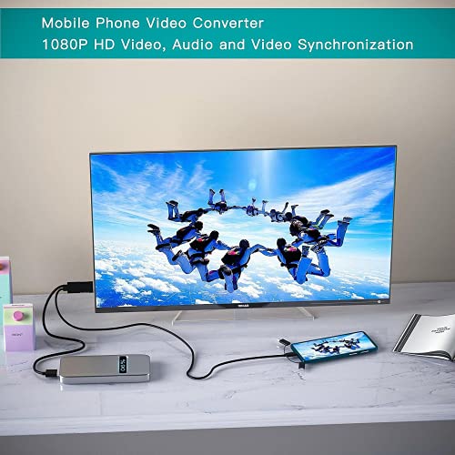 Smartphone TLSDOSP para Cabo de Projeção HDMI, telefone 1080p para espelhamento de TV Compatível com smartphone/tablet