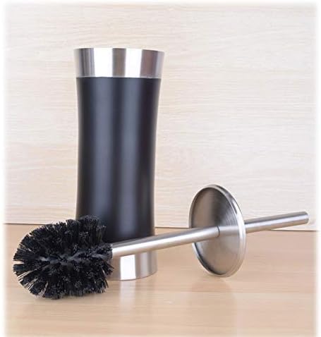 Escova de vaso sanitário guojm pincel de aço inoxidável redondo redondo de cabeça espessa escova de vaso sanitário de piso definido