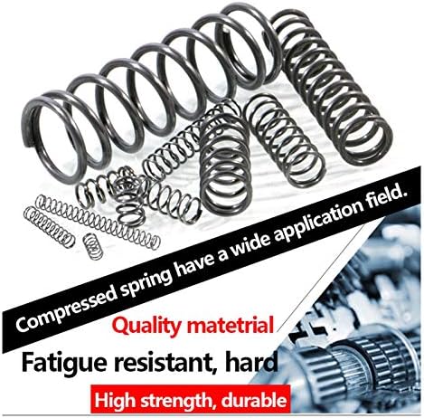 As molas de compressão são adequadas para a maioria dos reparos, eu compactou a pressão longa da primavera do tipo de primavera longa do tipo Y de aço de mola forte diâmetro de 1,8 mm, comprimento 300 mm, diâmetro 10-19mm