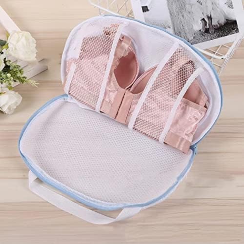 Leacien 6pcs BRA Lavagem de lavanderia Mesh Saco de lavanderia com maçaneta e bolsa de roupas íntimas de zíper para lavadora