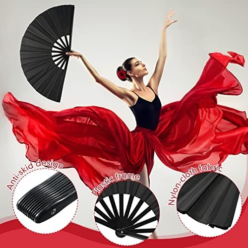 Yulejo 15 peças fã dobrável ventilador de seda de seda chinesa kung fu fã portátil fã dobrável de dança fã de artesanato para homens festival festival festa de casamento