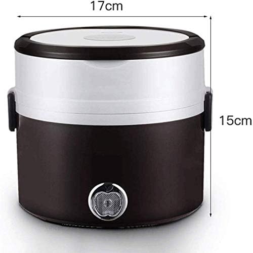 Cujux Coffee Color Isolle Lanch Box - Mini caixa isolada de arroz multifuncional, aquecimento elétrico, material seguro, fácil
