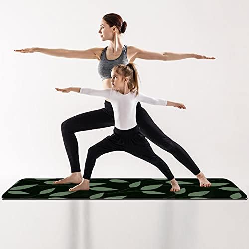 Siebzeh deixa verde premium grosso de ioga mato ecológico saúde e fitness non slip tapete para todos os tipos de ioga de exercício