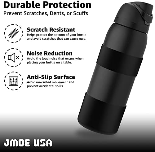 JMOE USA Silicone Bot Sleeve + Grip Hand para Owala 40oz Garrafa de água | BPA de borracha de silicone livre e de grau alimentar