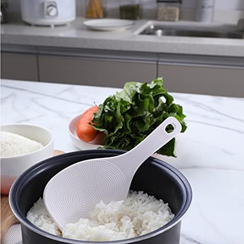Utensílios de cozinha de silicone de arroz japonês hemóton 4pcs arroz arroz de arroz que serve colher não bastão arroz